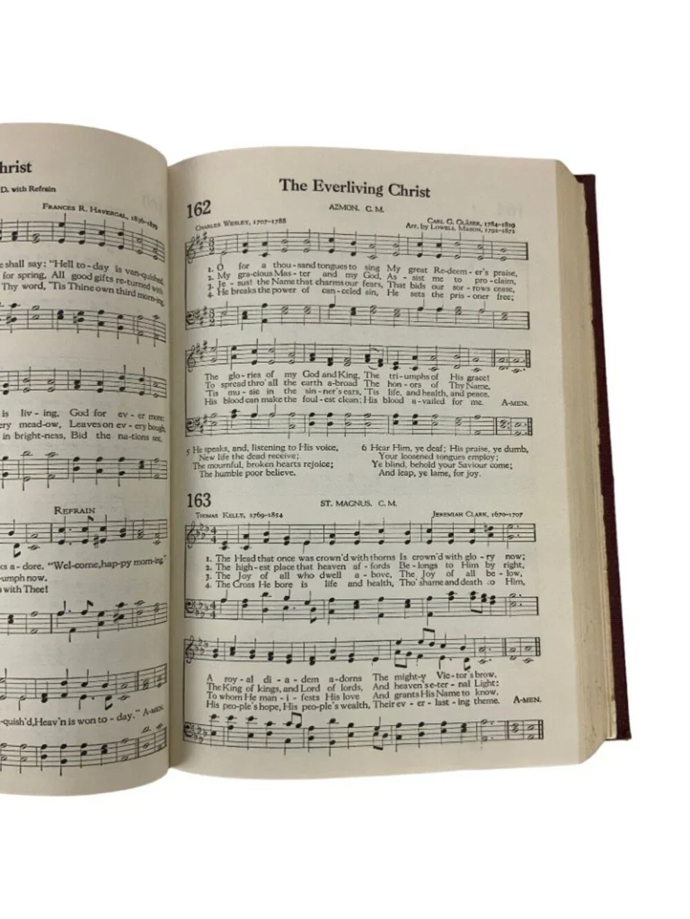 The Methodist Hymnal Official Vintage 1963 Red Hardcover Book